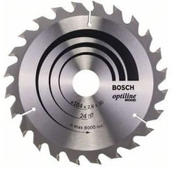 Lame de scie Bosch OPTILINE WOOD; 184x2,6x30,0 mm; Z24; 15°
