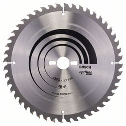 Lame de scie Bosch OPTILINE WOOD; 300x3,2x30,0 mm; Z48; 10°