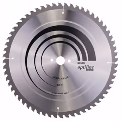 Lame de scie Bosch OPTILINE WOOD; 400x3,5x30,0 mm; Z60; 10°