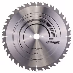 Bosch 2 608 640 683, Bois, 35 cm, 3 cm, 2,5 mm, 3,5 mm, Biseau supérieur alterné