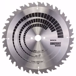 Lame de scie Bosch CONSTRUCT WOOD; 350x3,2x30,0 mm; Z24; 20°