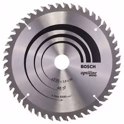 Lame de scie Bosch OPTILINE WOOD; 235x2,8x30,0 mm; Z48; 15°