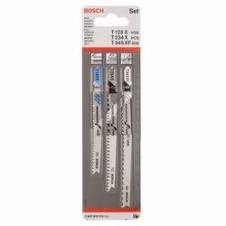 Bosch 2 607 010 515 Lame de scie sauteuse, à chantourner et sabre Lames de scie sauteuse 3 pièce(s)