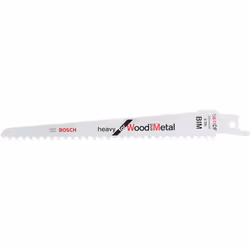 Bosch 2 608 656 259, Lames de scie sabre, Panneau aggloméré, Epoxy, Profil, Bois avec clous, Bimétal, 4,3 mm, 10 cm, 1 pièce( ...