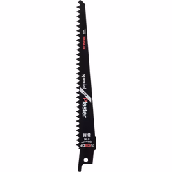 Bosch 2608656263, Lames de scie sabre, Plaque de plâtre, Bimétal, Noir, 4,3 mm, 15 cm