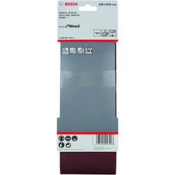 Bosch - Meilleur papier de verre pour ceinture en bois : 100x610mm G120x 3 2608607262