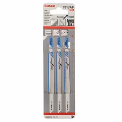 Bosch 2 608 636 230 Lame de scie sauteuse, à chantourner et sabre Lames de scie sauteuse Bimétal 3 pièce(s)