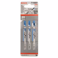 Bosch 2 608 636 232 Lame de scie sauteuse, à chantourner et sabre Lames de scie sauteuse Bimétal 3 pièce(s)
