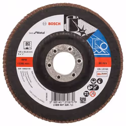 Meule-éventail Bosch Best for Metal X571; 115 mm; K40