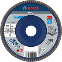 Bosch - pro X571 Disque à lamelles 125 mm G80 - 2608607340