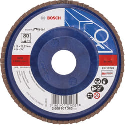 Bosch - Disque à lamelles Expert for Metal 115 22,23 80 plateau droit en plastique - 2608607363