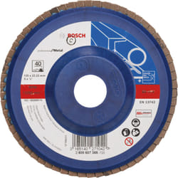 Bosch - Disque à lamelles Expert for Metal 125 22,23 40 plateau droit en plastique - 2608607365