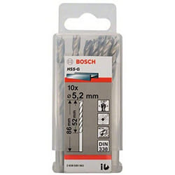 Foret en métal Bosch; HSS-G; 5,2x86 mm; 10 unités