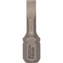 Bosch Embout de vissage qualité extra-dure, 25 pièce(s), Fente, 4 mm, Acier, 25 mm, 25,4 / 4 mm (1 / 4")
