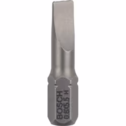 Bosch Embout de vissage qualité extra-dure, 3 pièce(s), Fente, 5.5 mm, Acier, 25 mm, 25,4 / 4 mm (1 / 4")