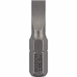 Bosch Embout de vissage qualité extra-dure, 3 pièce(s), Fente, 5.5 mm, Acier, 25 mm, 25,4 / 4 mm (1 / 4")