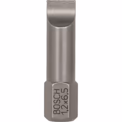 Bosch Embout de vissage qualité extra-dure, 25 pièce(s), Fente, 6.5 mm, Acier, 25 mm, 25,4 / 4 mm (1 / 4")