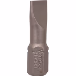 Bosch Embout de vissage qualité extra-dure, 10 pièce(s), Fente, 8 mm, Acier, 25 mm, 25,4 / 4 mm (1 / 4")