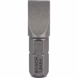 Bosch Embout de vissage qualité extra-dure, 3 pièce(s), Fente, 8 mm, Acier, 25 mm, 25,4 / 4 mm (1 / 4")