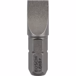 Bosch Embout de vissage qualité extra-dure, 25 pièce(s), Fente, 8 mm, Acier, 25 mm, 25,4 / 4 mm (1 / 4")