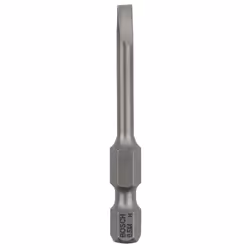 Bosch Embout de vissage qualité extra-dure, 3 pièce(s), Fente, 4 mm, Acier, 49 mm, 25,4 / 4 mm (1 / 4")