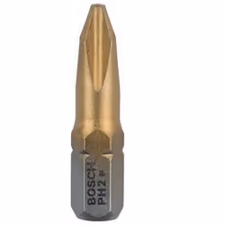 Bosch Embout de vissage qualité Max Grip, 3 pièce(s), Phillips, PH2, 25 mm, 25,4 / 4 mm (1 / 4"), Hexagonal