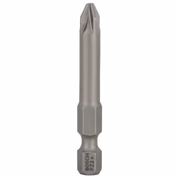 Bosch Embout de vissage qualité extra-dure, 3 pièce(s), Cruciforme, PZ 2, Acier, 49 mm, 25,4 / 4 mm (1 / 4")