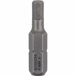 Bosch 2 607 001 724, 3 pièce(s), Hexagonal de sécurité (impérial), 4 mm, HEX4, 25 mm, 25,4 / 4 mm (1 / 4")
