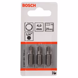 Bosch 2 607 001 724 embout de tournevis 3 pièce(s)
