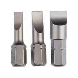 Bosch - Pack 3 Embouts de vissage extra-dure S0,6x4.5 S0.8x5.5 S1.2x8 longueur 25 mm - 2607001750