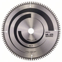 Lame de scie Bosch MULTI MATERIAL; 305x3,2x30,0 mm; Z96; -5°