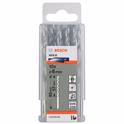 Foret en métal Bosch HSS-G; DIN 338; 4,8x86 mm; 10 unités