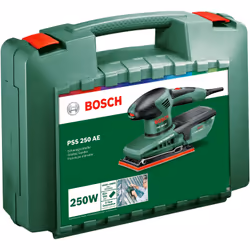 Bosch PSS 250 AE Ponceuse orbitale 24000 OPM Noir, Vert, Rouge 250 W - Vue supplémentaire 6
