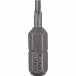 Bosch Embout de vissage qualité extra-dure, 25 pièce(s), Torx, T8, Acier, 25 mm, 25,4 / 4 mm (1 / 4")