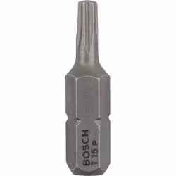 Bosch Embout de vissage qualité extra-dure, 25 pièce(s), Torx, T15, Acier, 25 mm, 25,4 / 4 mm (1 / 4")