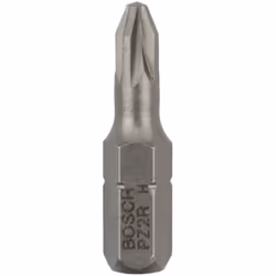 Embout de vissage qualité extra-dure PZ2R, 25 mm; Entraînement ISO 1173 C6.3, queue six-pans mâle 1/4" à diamètre réduit Cara ...