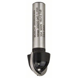 Fraise a rayon concave Bosch 8/12,7/45 mm