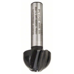 Fraise a rayon concave Bosch 10/12,7/46 mm