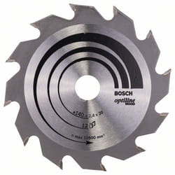Lame de scie Bosch OPTILINE WOOD; 140x2,4x20,0 mm; Z20; 15°