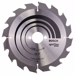 Bosch 2 608 641 184, Bois, 19 cm, 3 cm, 1,3 mm, 2 mm, Biseau supérieur alterné