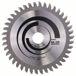 Lame de scie Bosch MULTI MATERIAL; 130x2x20,0 mm; Z42; -5°