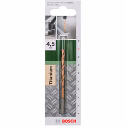 Mèche à métaux BOSCH 2609255097 HSS-TiN DIN 338 Ø 45 mm- L- 80 mm Mèche à métaux BOSCH 2609255097 HSS-TiN, DIN 338 Ø 4,5 mm-  ...