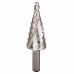 Bosch 2609255115, Perceuse, Foret gradué, Rotation vers la droite, 2 cm, 75 mm, Métal non Ferreux, Plastique, Bois