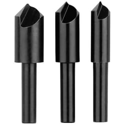 Bosch - Accessories 2609255124 Jeu de fraises coniques 3 pièces 8 mm, 10 mm, 12 mm acier à métaux tige cylindrique 1 set