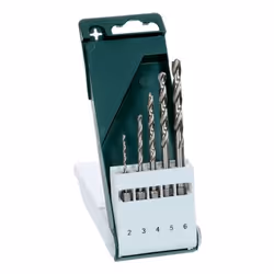 Bosch 2 609 255 127, Perceuse, Ensemble de forets, Métal Ferreux, Plastique rigide, Tôle métallique, 6,35 mm, Acier rapide, T ...