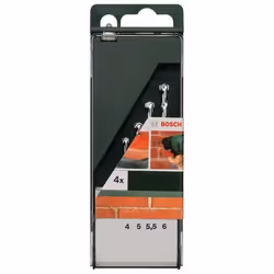 Ensemble de forets pour béton Bosch 2609255459; 4/5/5,5/6 mm; 4 unités