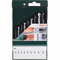 Bosch HSS-R Ensemble de forets 1, 9