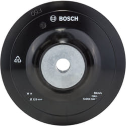 Bosch Plateaux de ponçage pour meuleuses angulaires, 125 mm