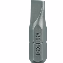 Peu de tournevis Bosch 2609255912; 1,6x8,0 mm; 1/4''; 25 mm