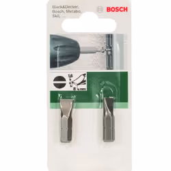 Peu de tournevis Bosch 2609255912; 1,6x8,0 mm; 1/4''; 25 mm